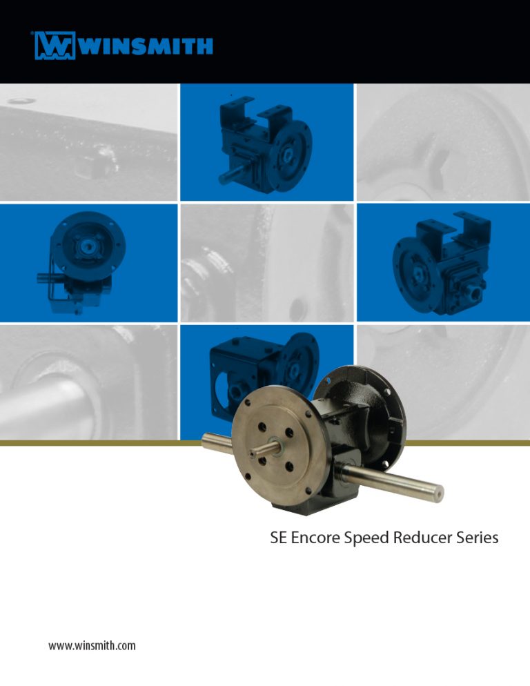 Product Information Winsmith Winsmith