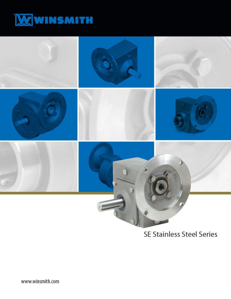 Product Information Winsmith Winsmith